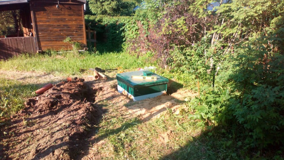 Монтаж септика