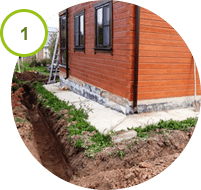 Подготовка траншеи