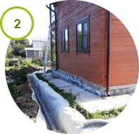 Укладка дренажной трубы