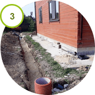 Отсыпка траншеи песком